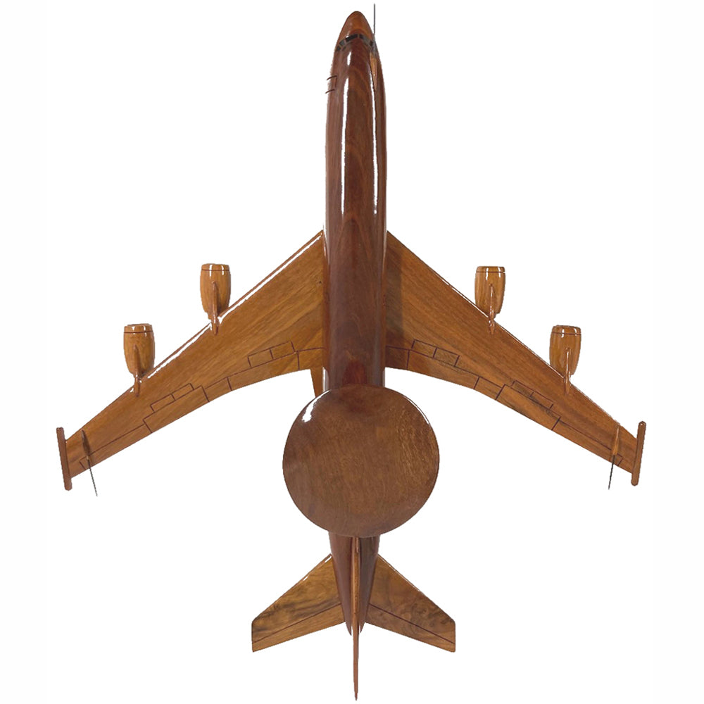 E-3D Sentry AWACs Royal Air Force Royal Saudi Air Force Surveillance Aircraft Wooden Desktop Model