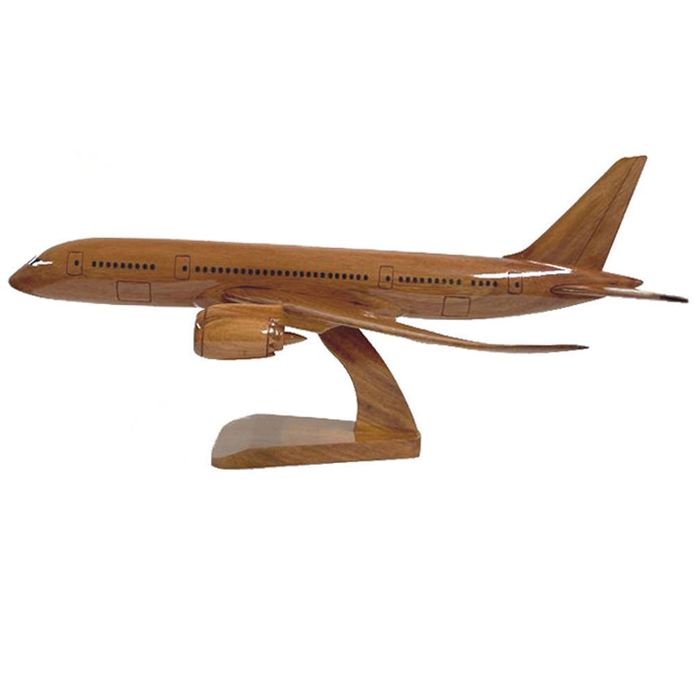 B787 Civilian Passenger Desktop Wooden Desktop Model Aircraft