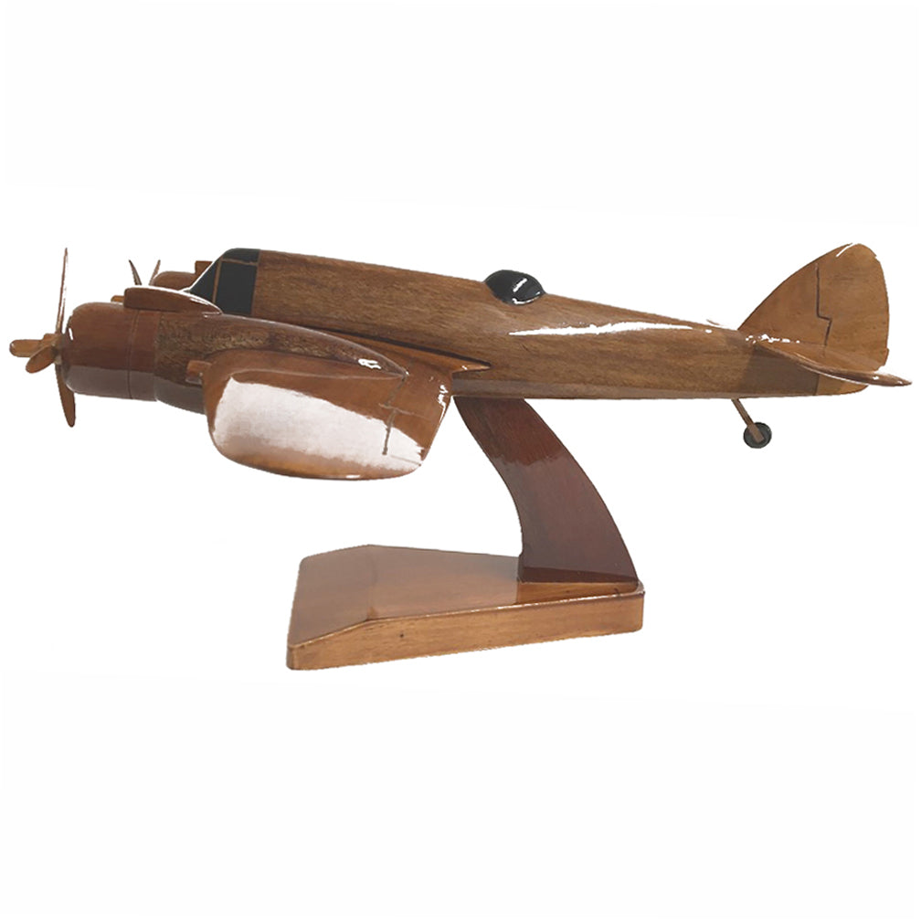 Bristol Type 156 Beaufighter RAF WWII Multirole Fighter Torpedo Bomber Aircraft Military Wooden Desktop Model