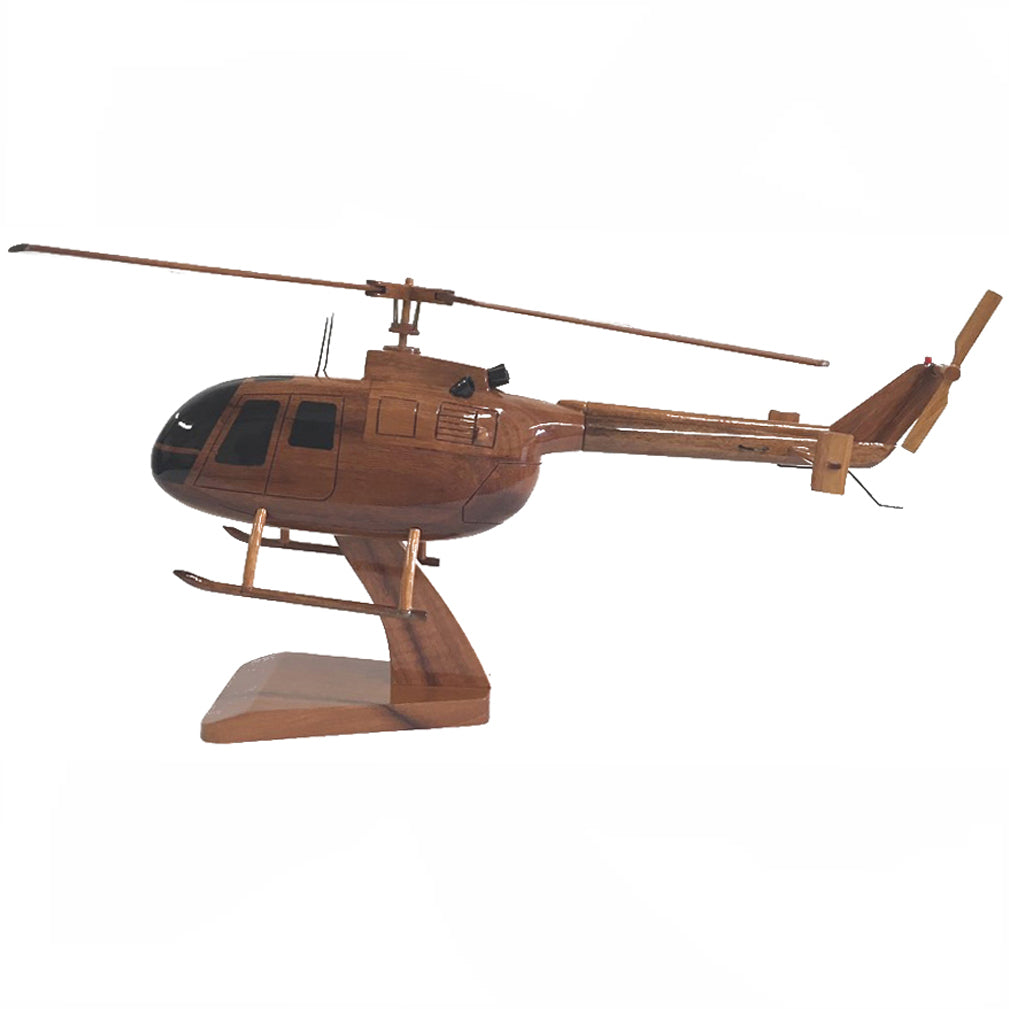 Messerschmitt Bölkow Blohm Bo 105 Multi Purpose Helicopter Wooden Desktop Model