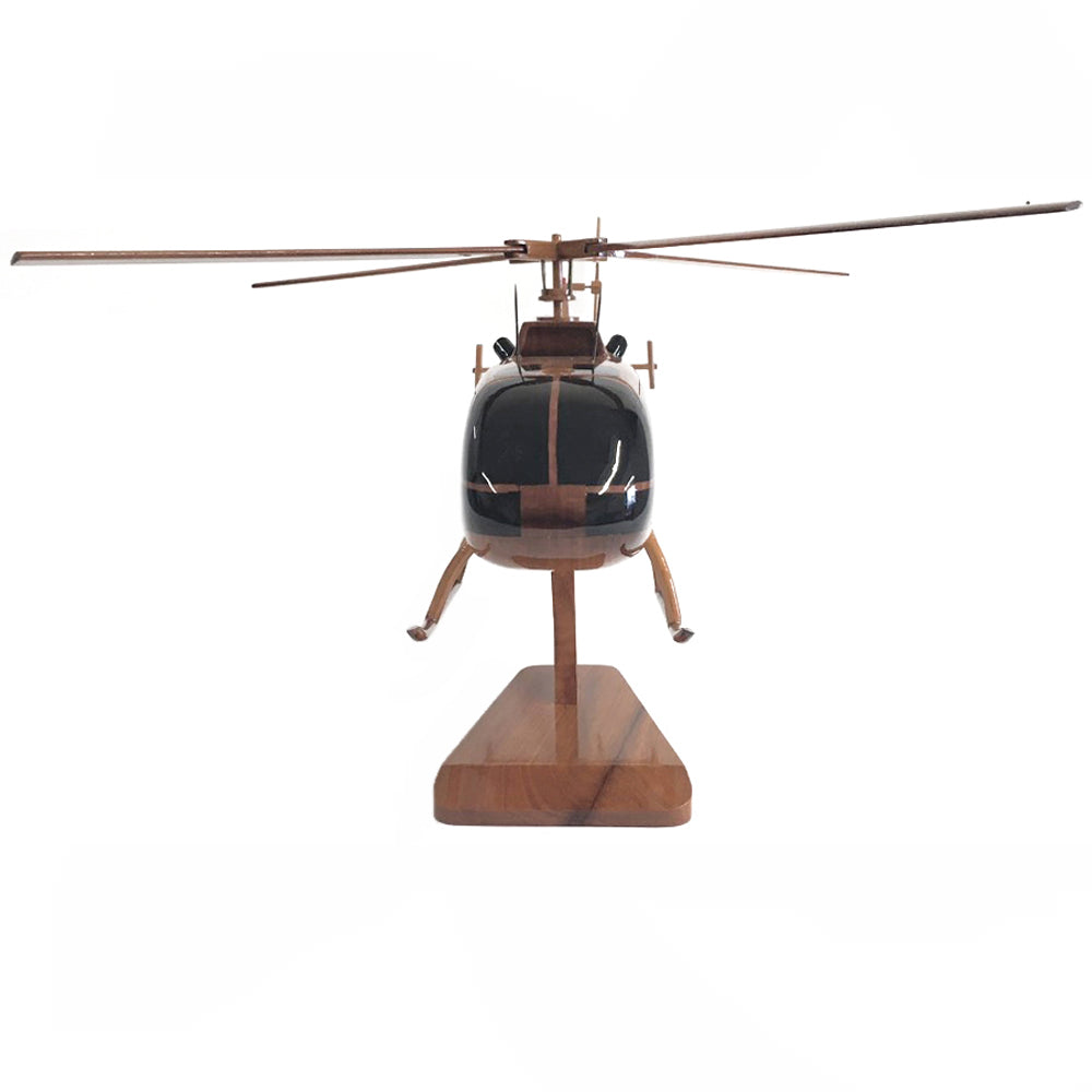 Messerschmitt Bölkow Blohm Bo 105 Multi Purpose Helicopter Wooden Desktop Model