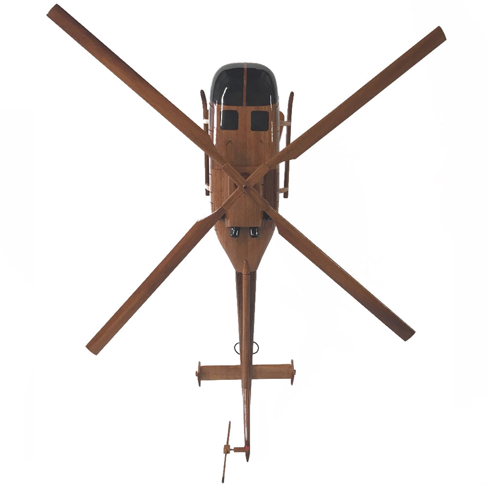Messerschmitt Bölkow Blohm Bo 105 Multi Purpose Helicopter Wooden Desktop Model