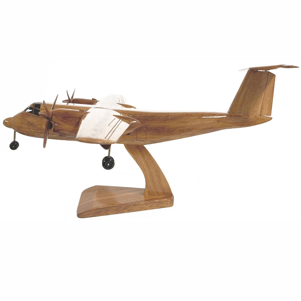 de Havilland Canada DHC-5 Buffalo Rescue And Utility Transport Aircraft Wooden Desktop Model