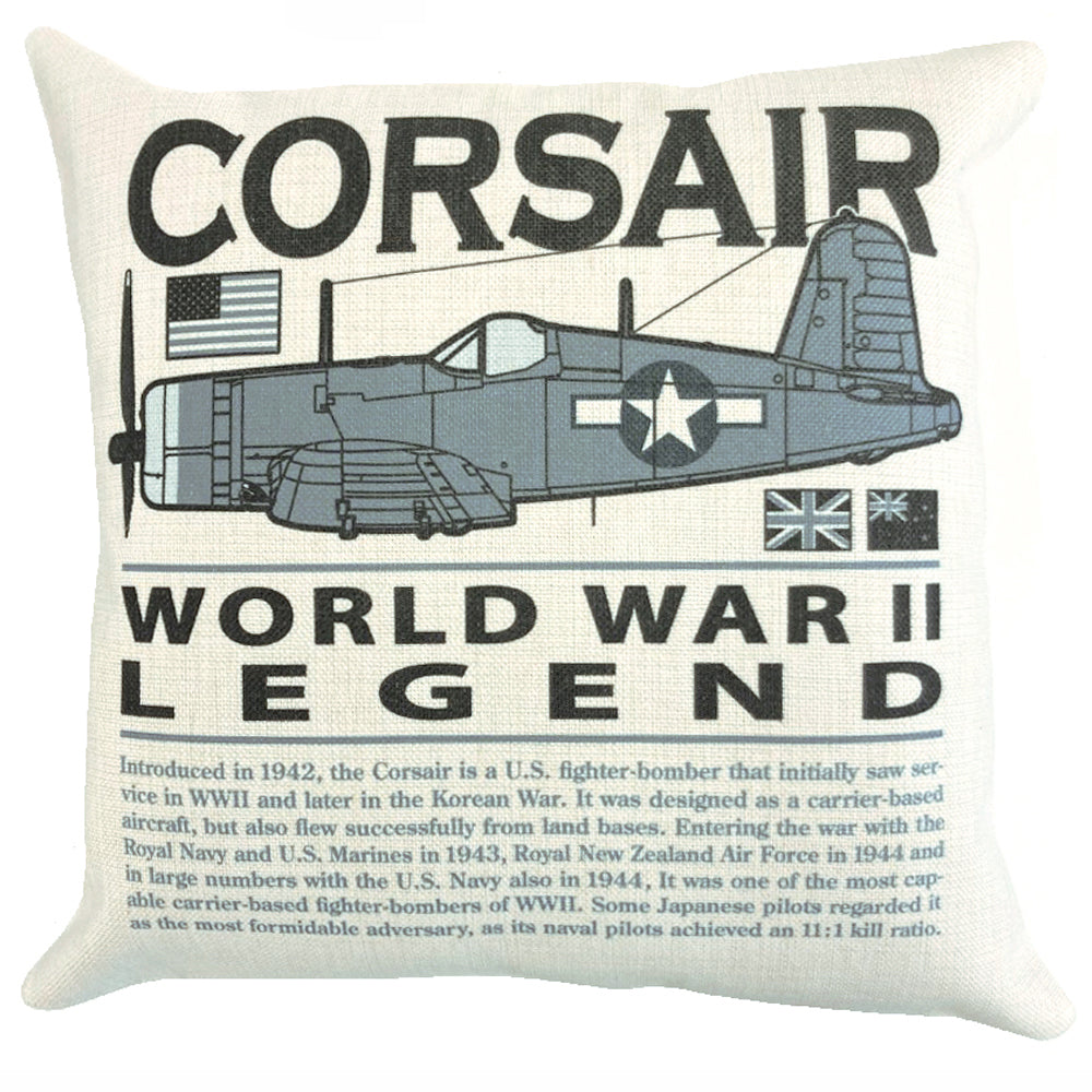 Vought F4U Corsair US Navy US Marine Corps Royal Navy RNZAF WWll Korean War Fighter Aircraft Cushion Inner Included