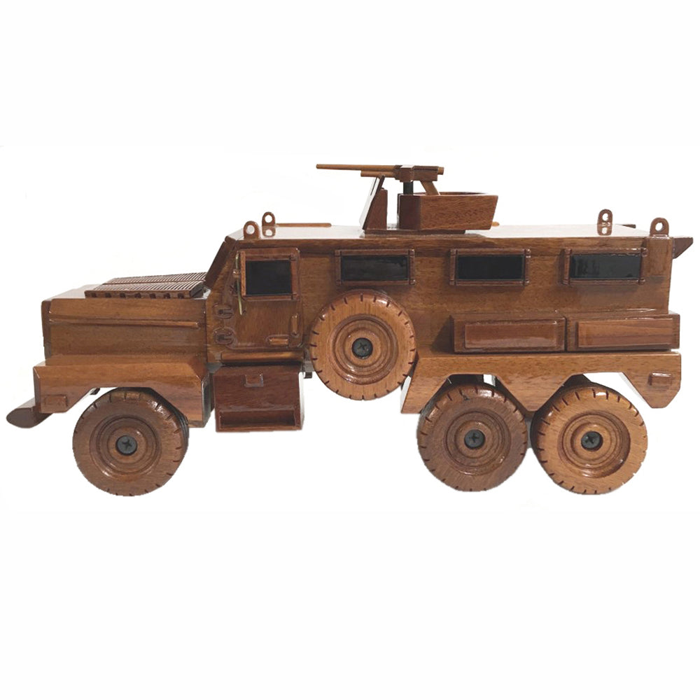 Cougar (MRAP) 6X6 - Military / Army Personnel Vehicle -Wooden Desktop Model.