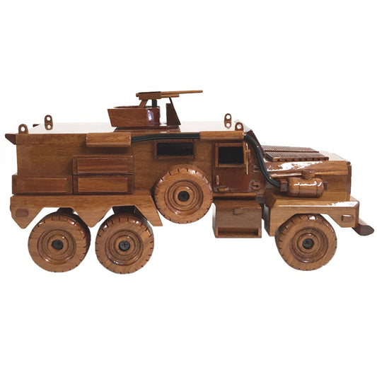Cougar (MRAP) 6X6 - Military / Army Personnel Vehicle -Wooden Desktop Model.
