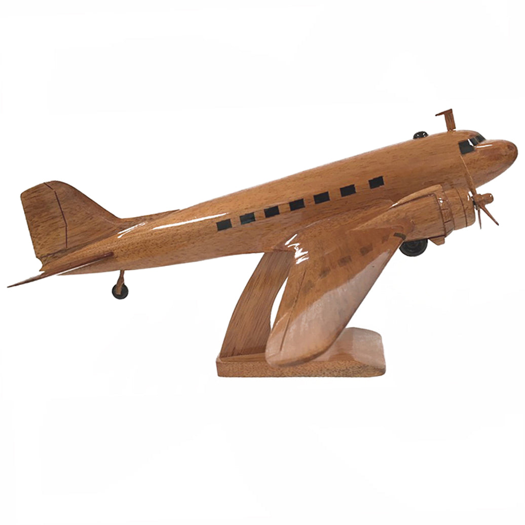 Douglas DC-3 Dakota (C-47 Skytrain) RAF/USAF WWll Military Transport Aircraft Executive Desktop Model.