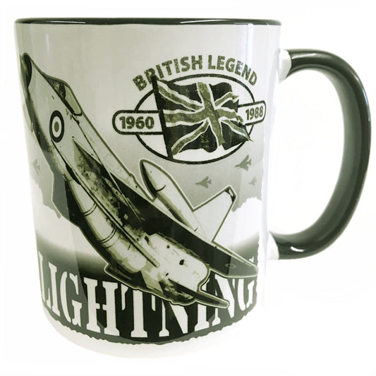BACs English Electric Lightning RAF RSAF Interceptor Fighter Aircraft Action Mug