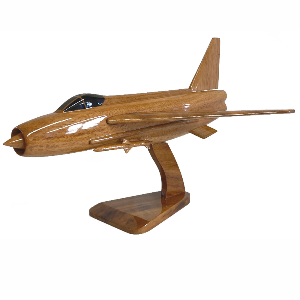 BACs English Electric Lightning RAF RSAF Interceptor Fighter Aircraft Wooden Desktop Model