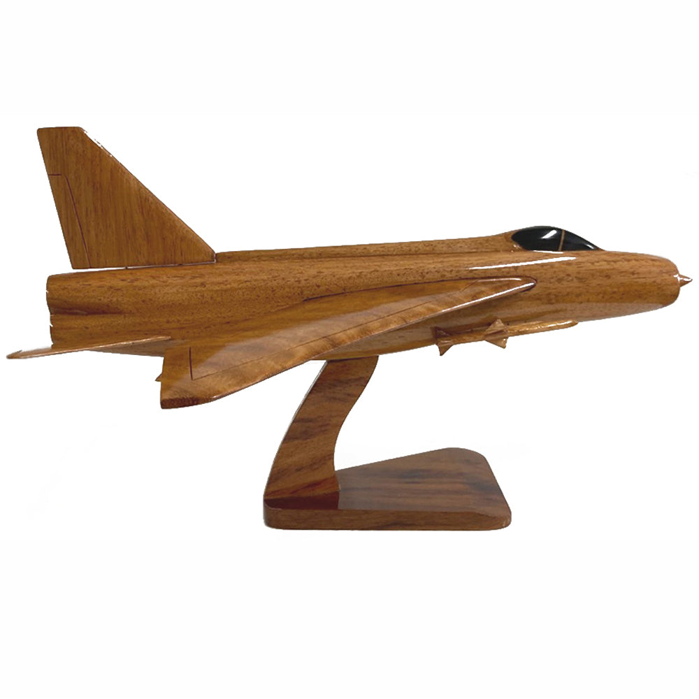 BACs English Electric Lightning RAF RSAF Interceptor Fighter Aircraft Wooden Desktop Model