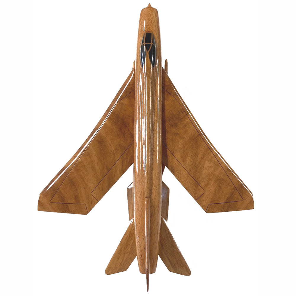 BACs English Electric Lightning RAF RSAF Interceptor Fighter Aircraft Wooden Desktop Model