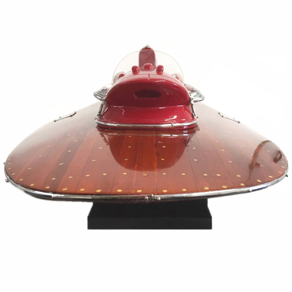 Ferrari Arno X1 Hydroplane Handcrafted World Speed Record Boat Wooden Model.