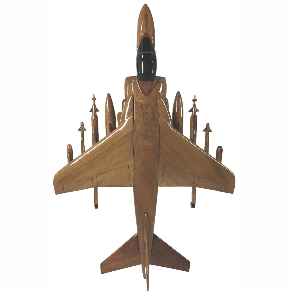 British Aerospace Hawker Siddeley Harrier GR7 RAF Aircraft Wooden Desktop Model