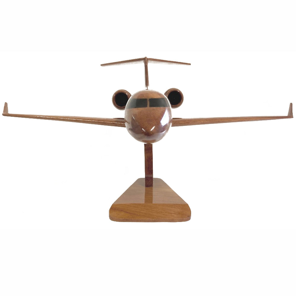 Gulfstream G550 Business Jet Aircraft Wooden Desktop Model