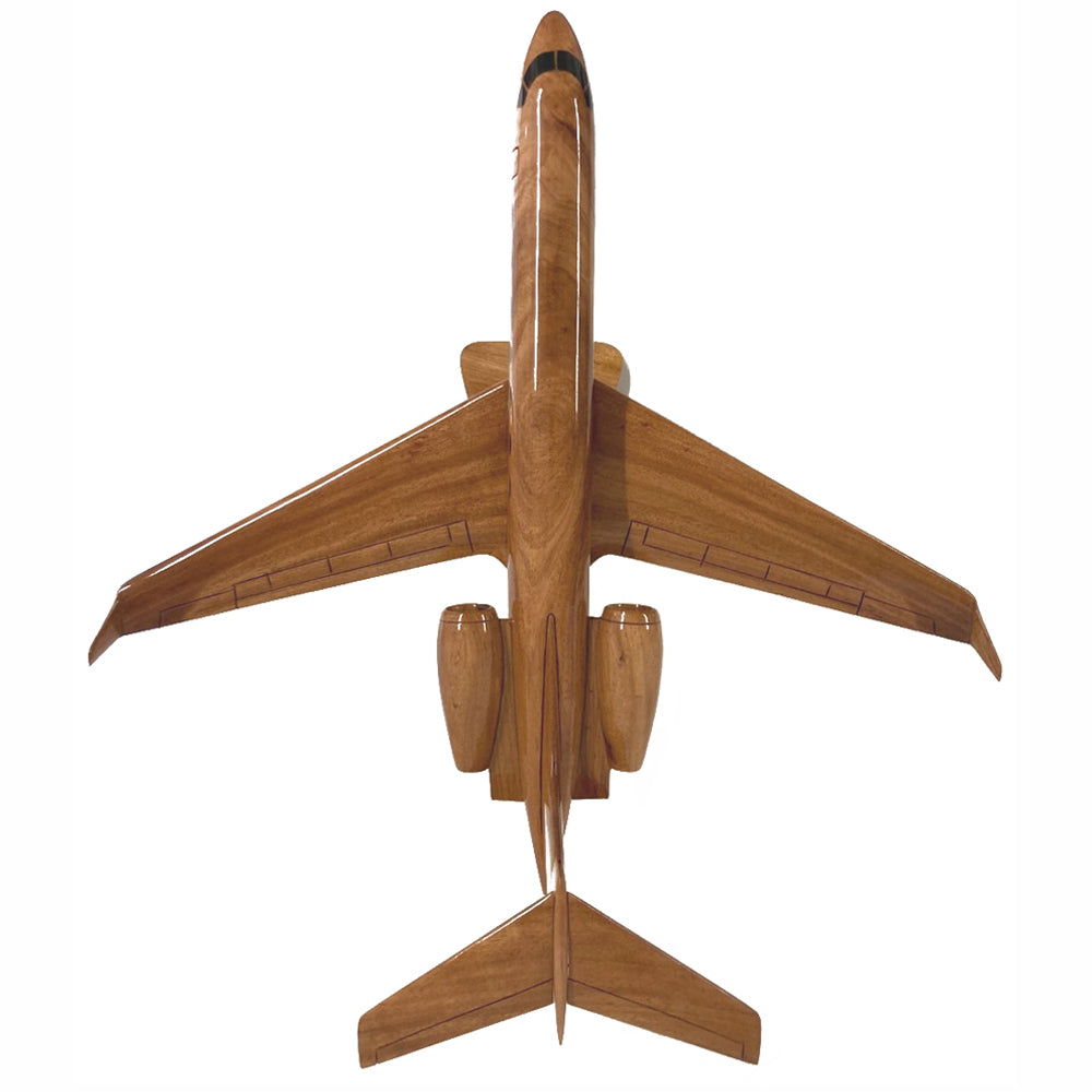 Gulfstream G550 Business Jet Aircraft Wooden Desktop Model
