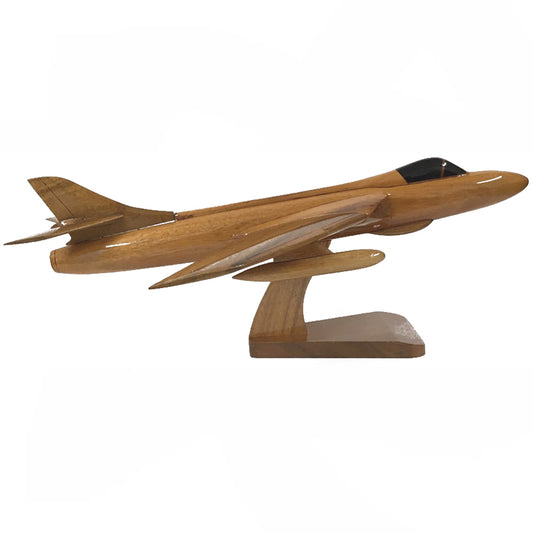 Hawker Hunter RAF Indian Swedish Swiss Air Force Transonic Fighter Bomber Reconnaissance Military Aircraft Wooden Desktop Model