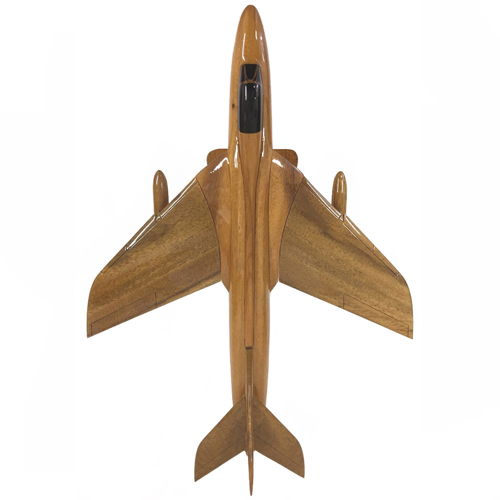 Hawker Hunter RAF Indian Swedish Swiss Air Force Transonic Fighter Bomber Reconnaissance Military Aircraft Wooden Desktop Model