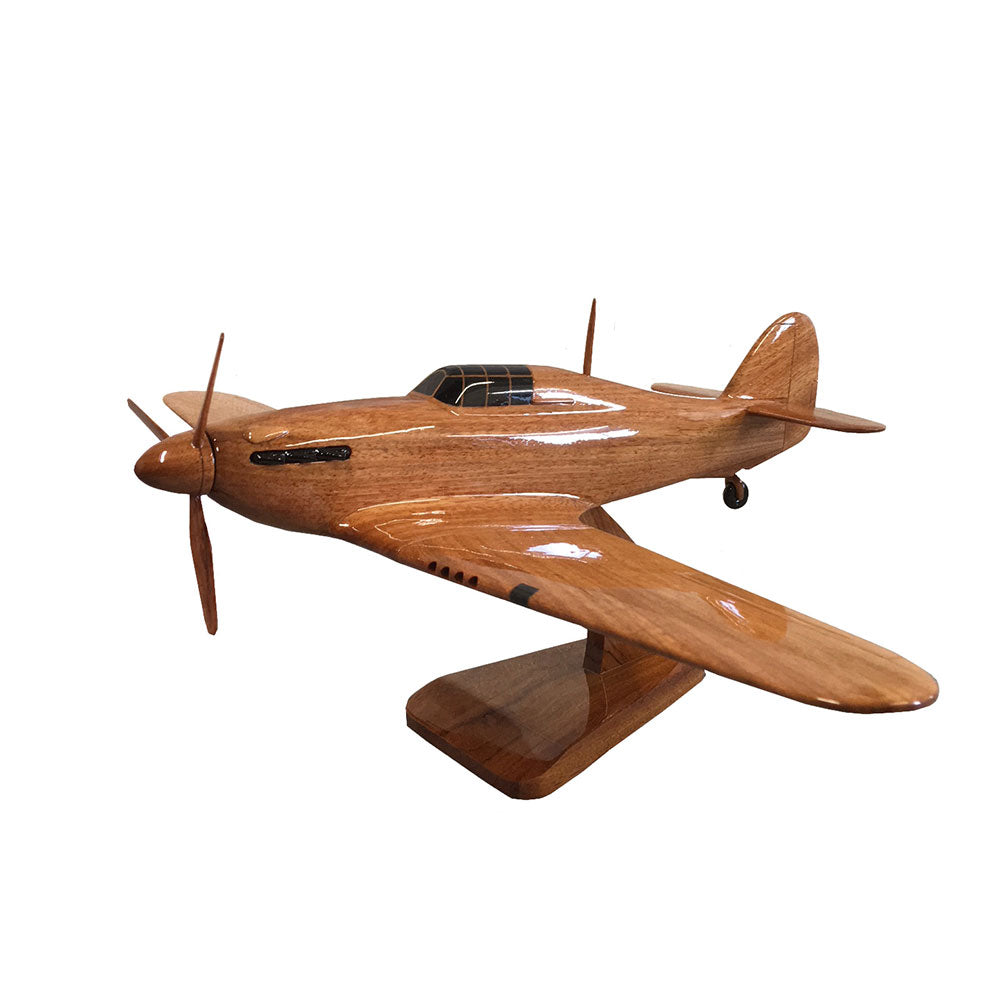 Hawker Hurricane RAF RCAF Royal Navy WW11 Battle Of Britain Fighter Aircraft Wooden Desktop Model