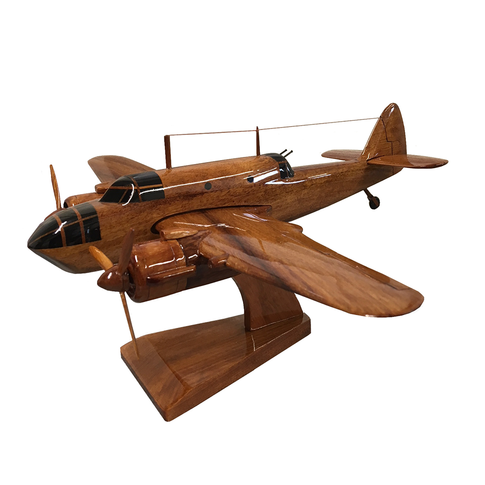 Bristol Beaufort Type 152 - RAF Coastal Command RAAF Fleet Air Arm Torpedo Bomber Military Aircraft Wooden Desktop Model