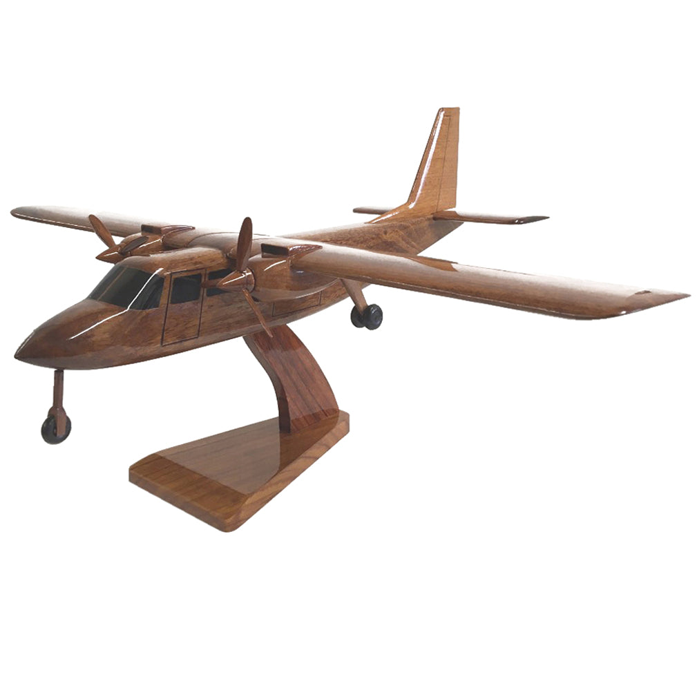 Britten-Norman Islander RAF Transport Aircraft Wooden Desktop Model