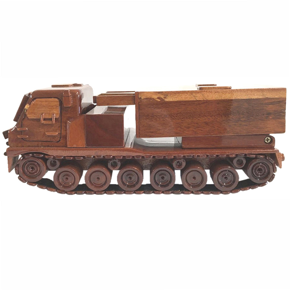 Multi Vehicle Rocket Launcher (MVRL) Military Wooden Desktop Model.