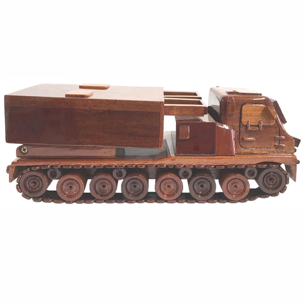 Multi Vehicle Rocket Launcher (MVRL) Military Wooden Desktop Model.