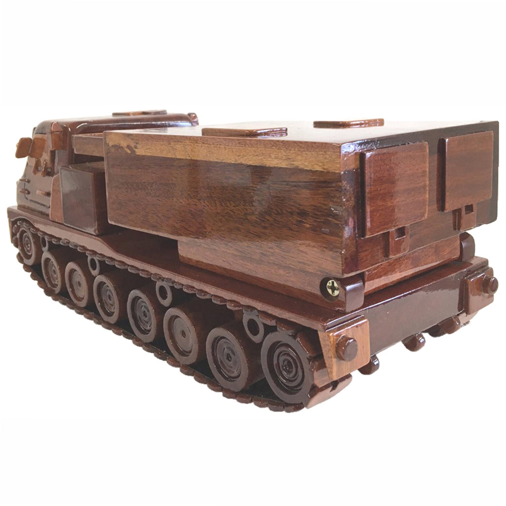 Multi Vehicle Rocket Launcher (MVRL) Military Wooden Desktop Model.