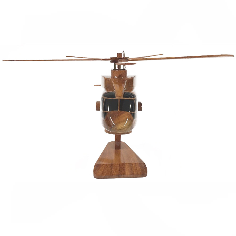 AgustaWestland AW101 Merlin Mk2 Navy With Radar Helicopter Wooden Desktop Model