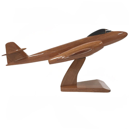 Gloster Meteor RAF Royal Australian Belgian Air ForceWW2 Jet Military Fighter Aerial Reconnaissance Aircraft Wooden Desktop Model