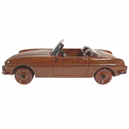 MG Midget British Sports Car Soft Top Wooden Desk Top Executive Model.