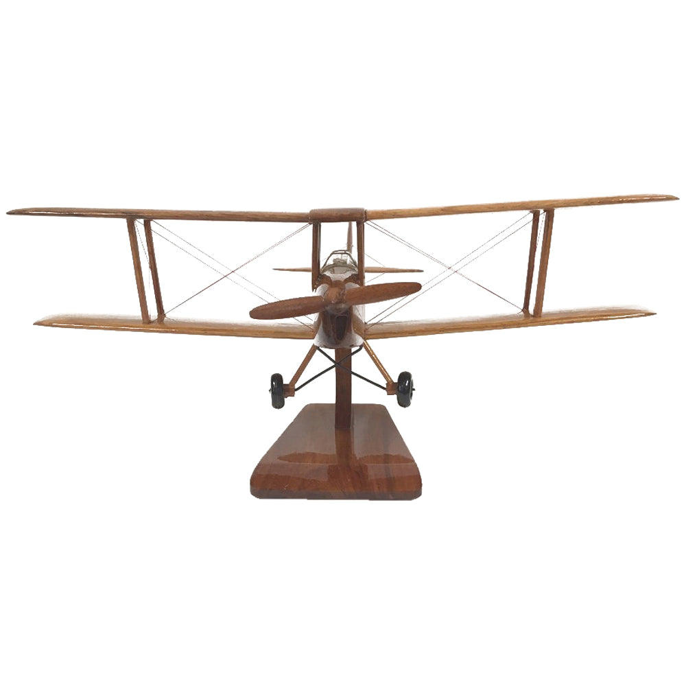de Havilland DH.82 Tiger Moth RAF CAF RAAF RNZAF Biplane Aircraft Wooden Desktop Model