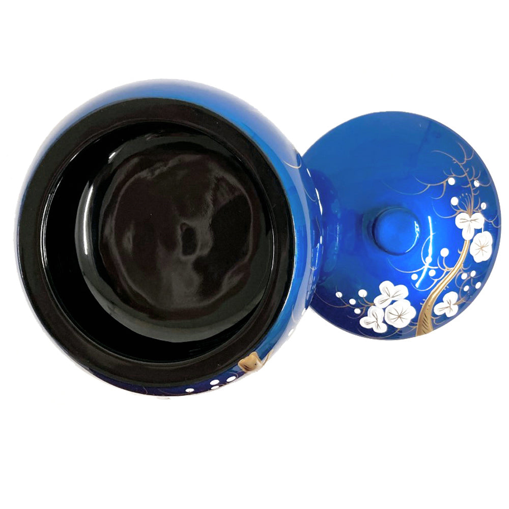 Oriental Wooden Bowl - Blue
