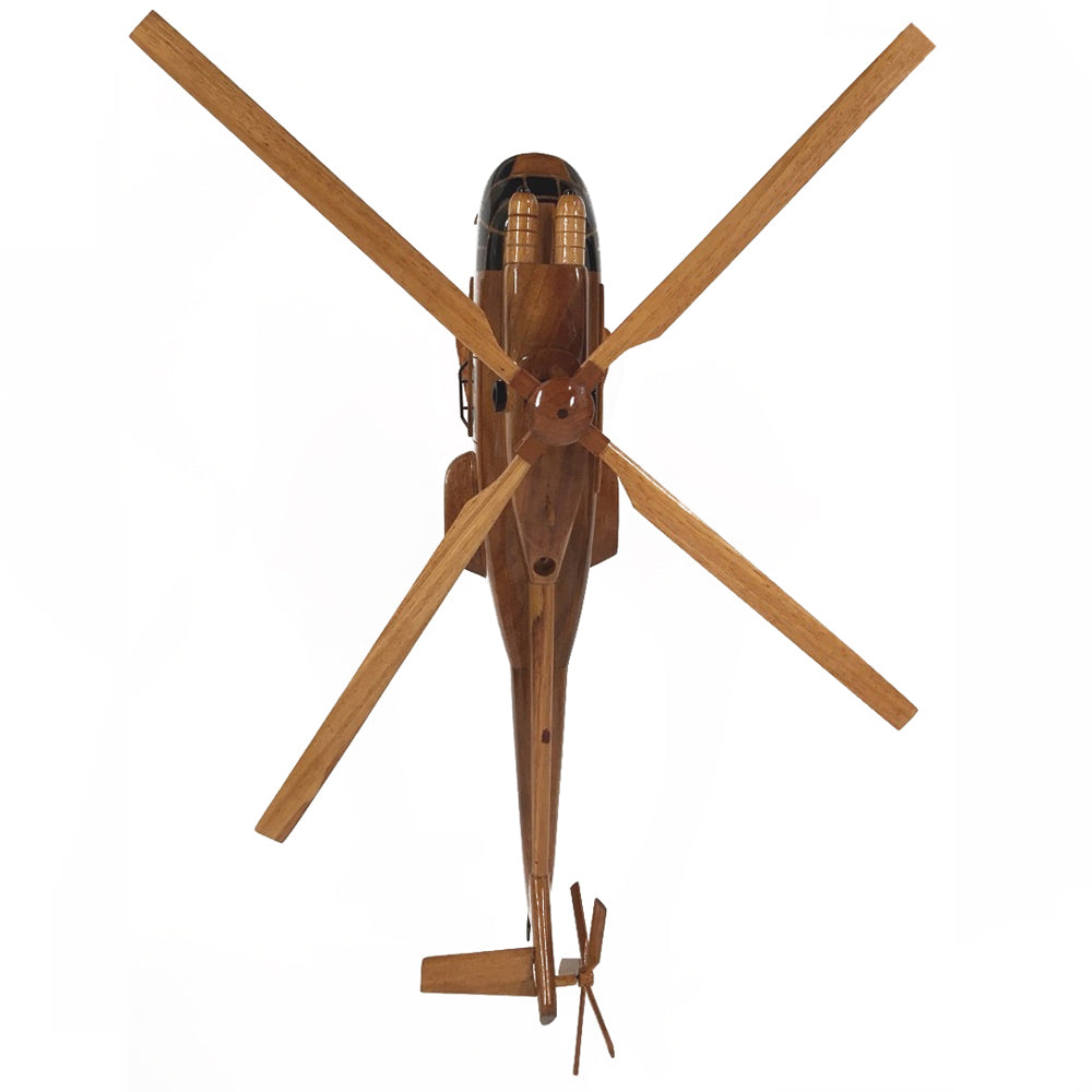 Aerospatiale Puma RAF Military Helicopter Wooden Desktop Model