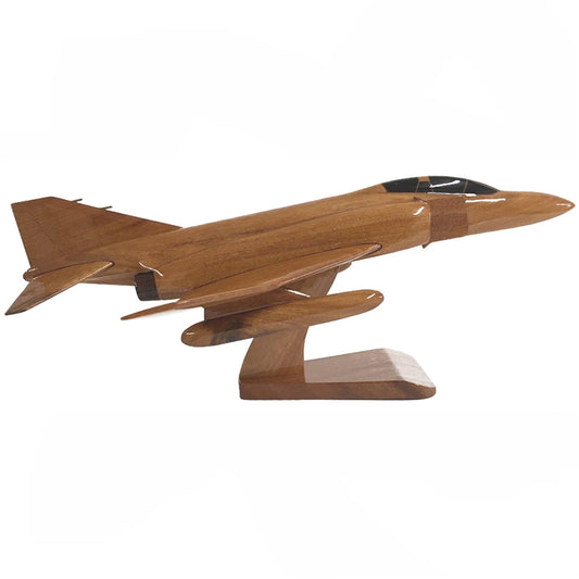 McDonnell Douglas F-4 Phantom II RAF USAF USMC USN Interceptor Fighter Bomber Aircraft Wooden Desktop Model