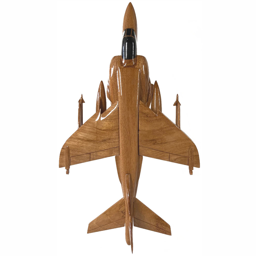 British Aerospace Sea Harrier Royal Navy V/STOL Fighter Reconnaissance Aircraft Wooden Desktop Model