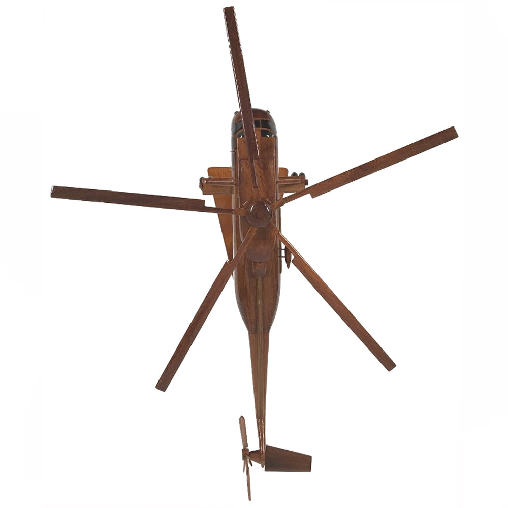 Westland Sea King MK4 Royal Navy Medium Lift Transport Utility Helicopter Wooden Desktop Model