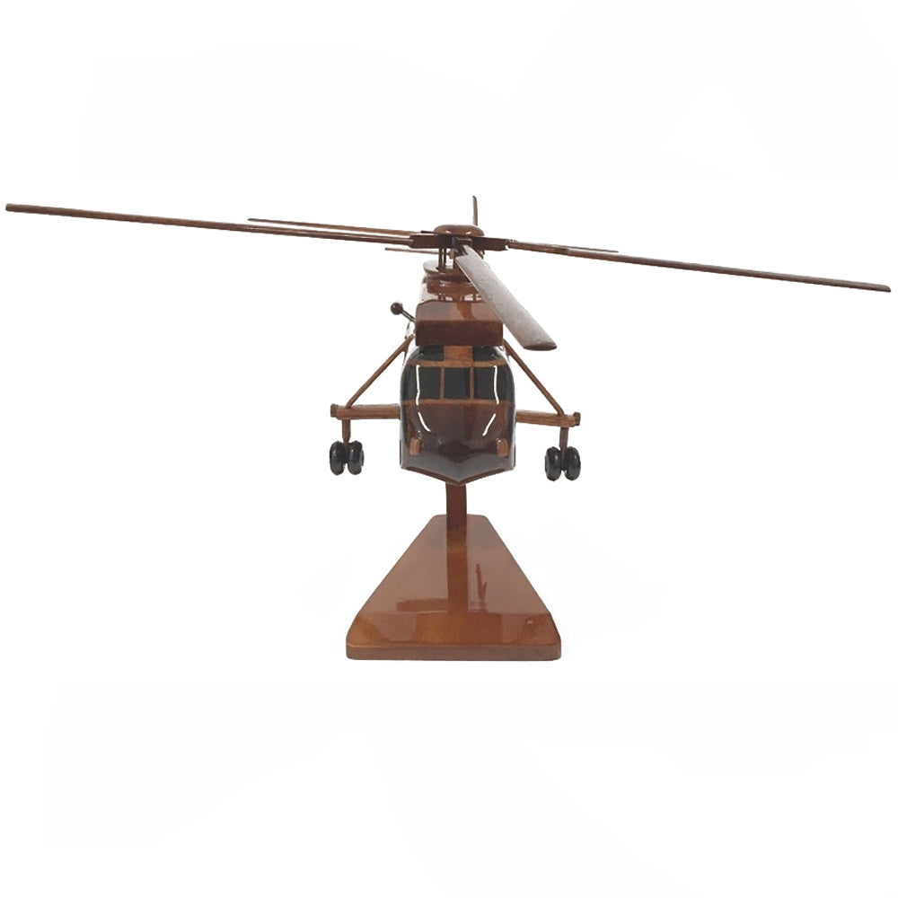 Westland Sea King MK4 Royal Navy Medium Lift Transport Utility Helicopter Wooden Desktop Model