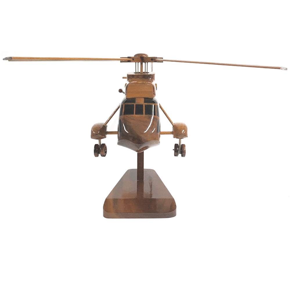 Westland Sea King MK3 Royal Navy RAF Medium Lift Transport Utility Helicopter Wooden Desktop Model