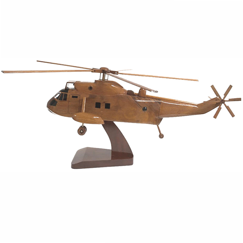 Westland Sea King MK3 Royal Navy RAF Medium Lift Transport Utility Helicopter Wooden Desktop Model