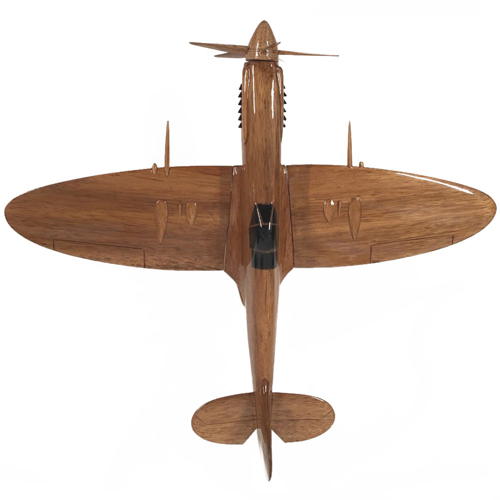 Supermarine Spitfire Royal Air Force Battle Of Britain WW2 Fighter Aircraft Wooden Desktop Model