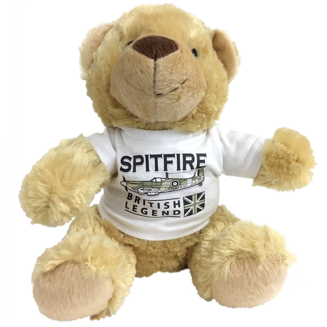 Supermarine Spitfire RAF Battle Of Britain WW2 Fighter Aircraft Mumbles Brown Teddy Bear