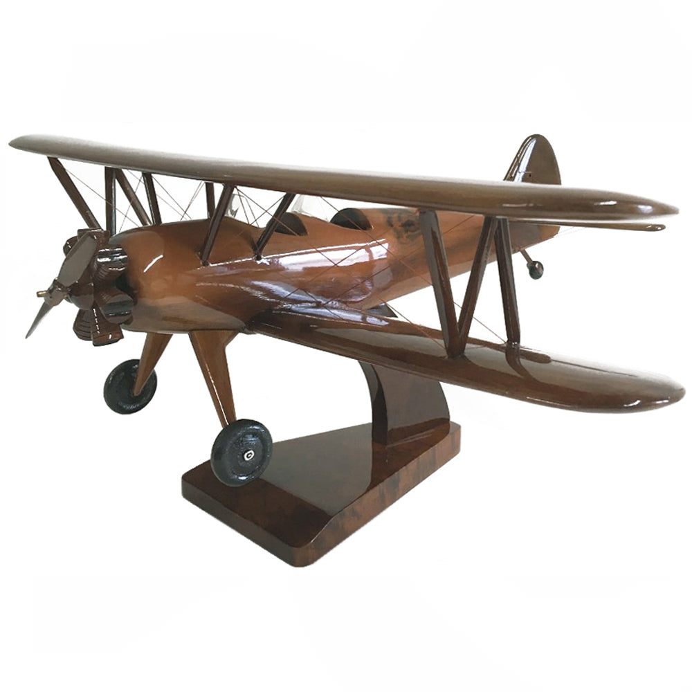 Stearman 75 Biplane Military Trainer Aircraft Model.