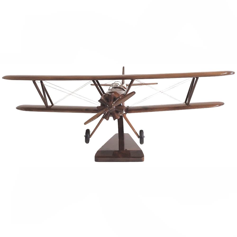 Stearman 75 Biplane Military Trainer Aircraft Model.