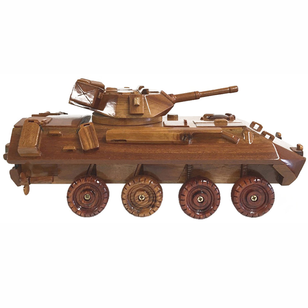 ICV Stryker Military vehicle United States Army Wooden Executive Desktop Model.