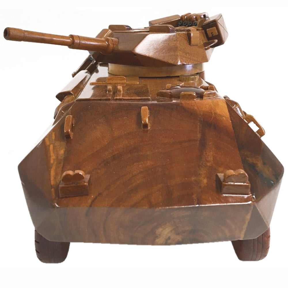 ICV Stryker Military vehicle United States Army Wooden Executive Desktop Model.