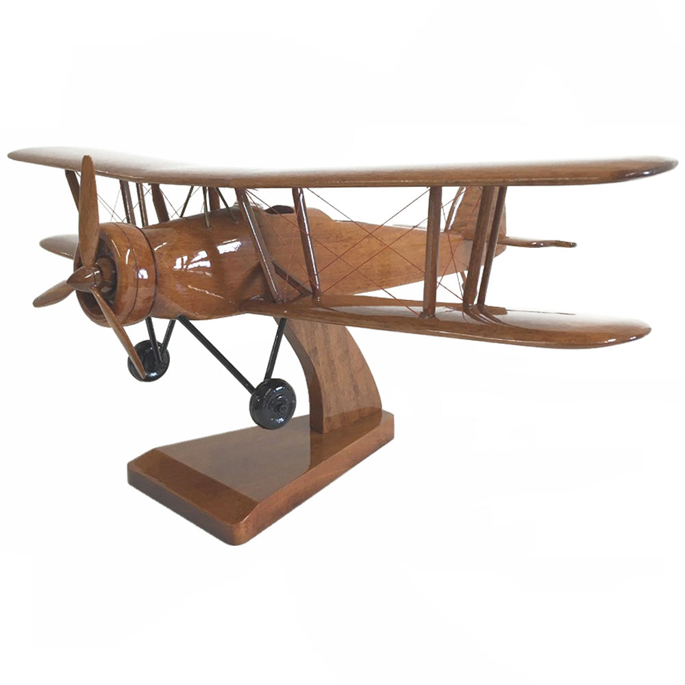 Fairey Swordfish RN/RAF/RCAF/RNN Biplane Torpedo Bomber Aircraft Wooden Desktop Model.