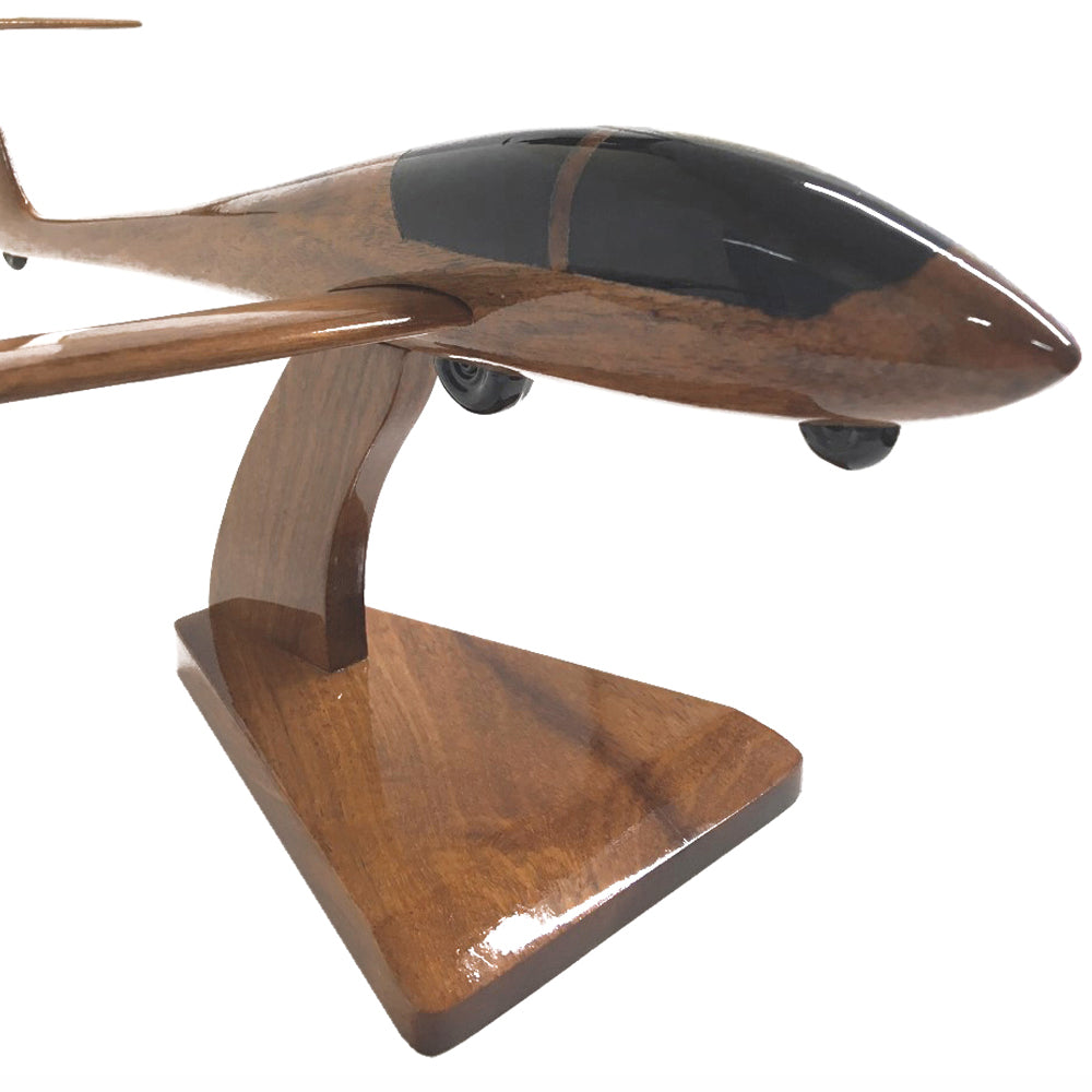 Grob G103 Twin II Two Seated Class (Grob Viking T1 ) Glider Aircraft Wooden Executive Desktop Model.