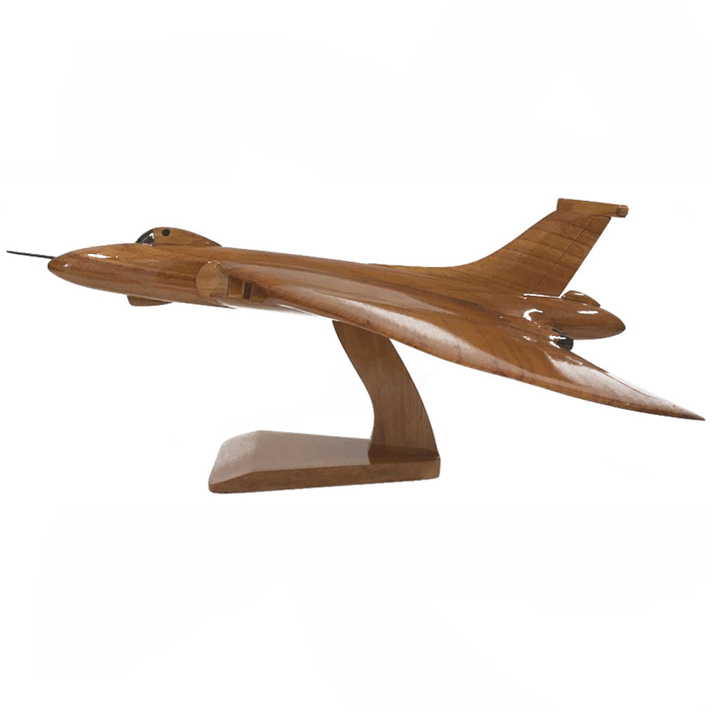 Avro Vulcan RAF High Altitude Strategic Bomber Aircraft Wooden Desktop Model