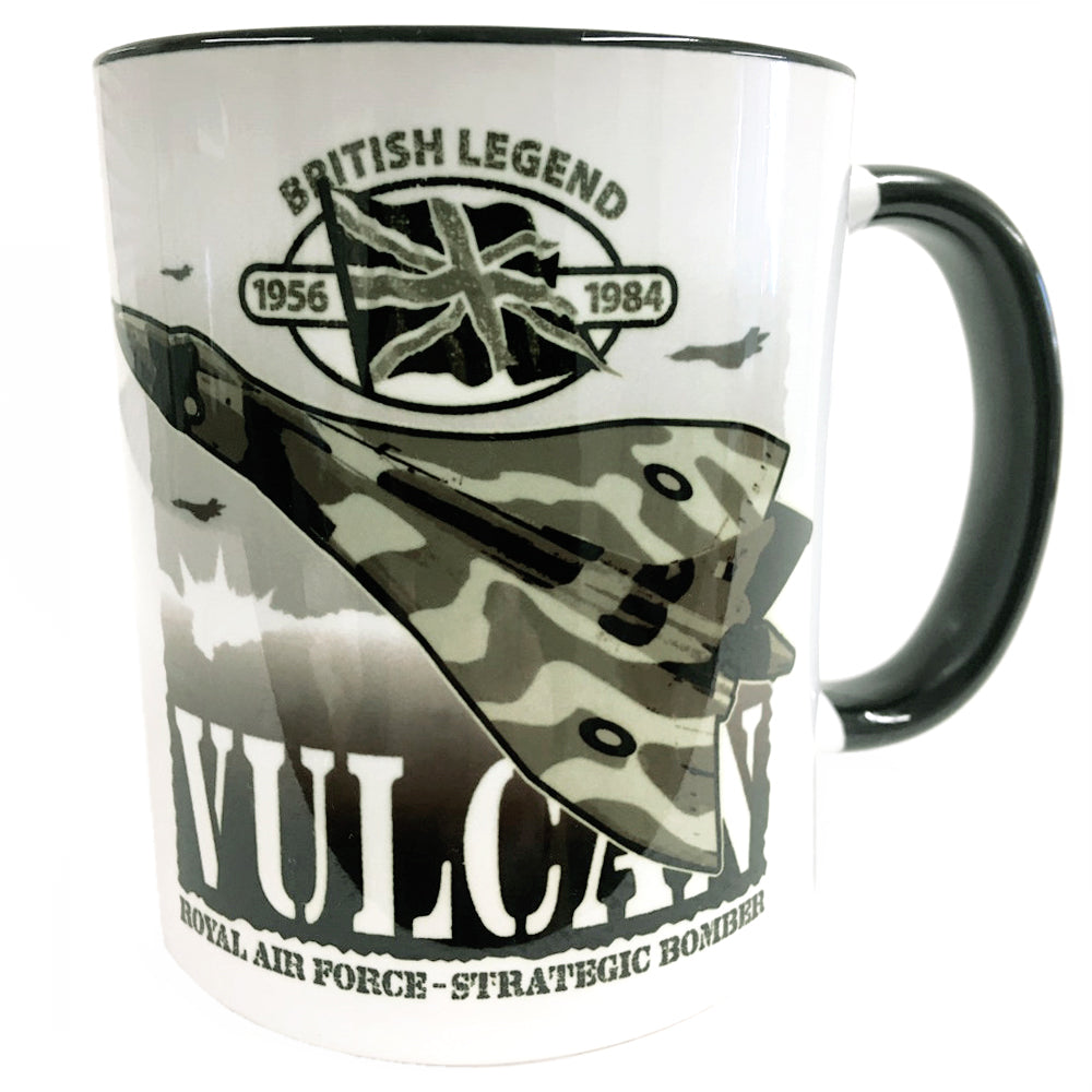 Avro Vulcan RAF High Altitude Strategic Bomber Aircraft Action Mug