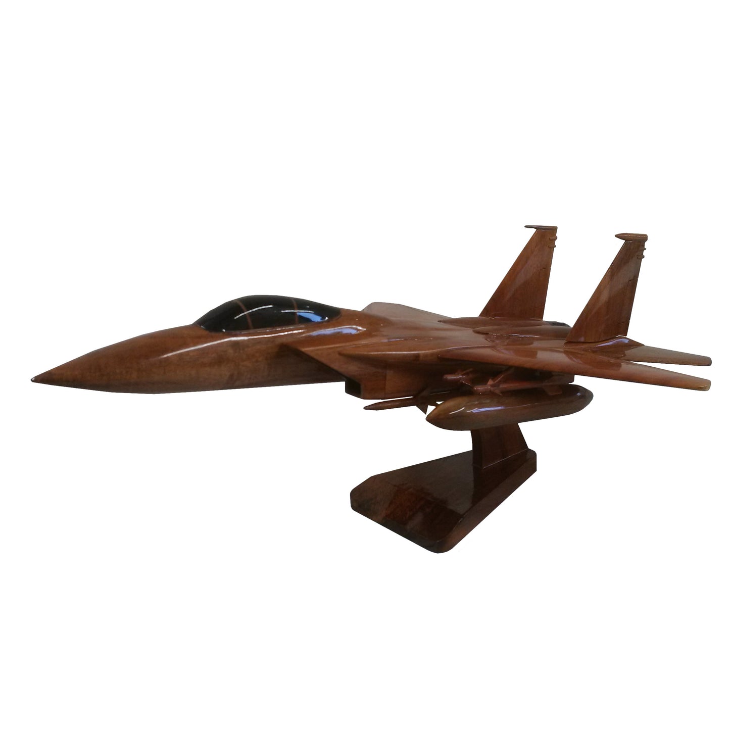 McDonnell Douglas F-15 Eagle USAF Israeli Air Force IAF Royal Saudi Air Forces Tactical Fighter Aircraft Wooden Executive Desktop Model.